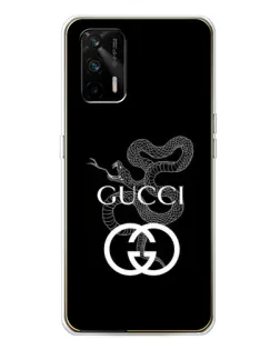 Чехол для Realme GT 5G с картинкой «Gucci — серебряная змея»