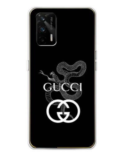 Чехол для Realme GT 5G с картинкой «Gucci — серебряная змея» Чехол для Realme GT 5G с картинкой «Gucci — серебряная змея»