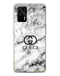 Чехол для Realme GT 5G с картинкой «Gucci — мраморный шик»
