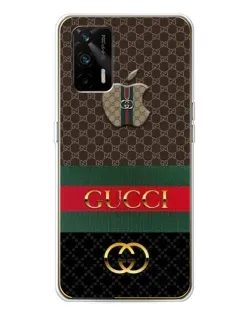 Чехол для Realme GT 5G с картинкой «Gucci — брендированный десерт»
