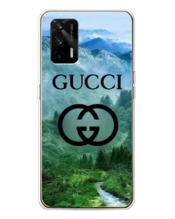 Чехол для Realme GT 5G с картинкой «Gucci — горный пейзаж»