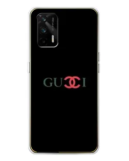 Чехол для Realme GT 5G с картинкой «Gucci — красный градиент»
