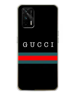 Чехол для Realme GT 5G с картинкой «Gucci — красный пояс»