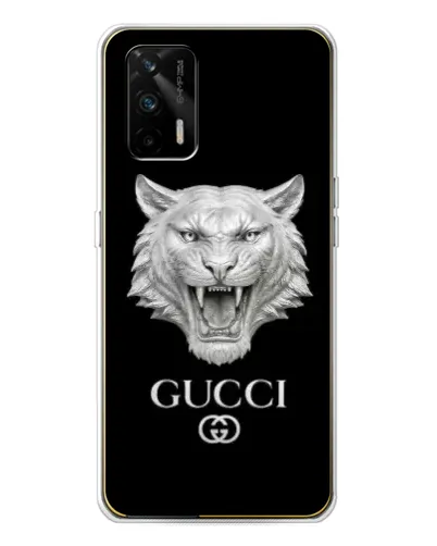 Чехол для Realme GT 5G с картинкой «Gucci — серебряный лев» Чехол для Realme GT 5G с картинкой «Gucci — серебряный лев»