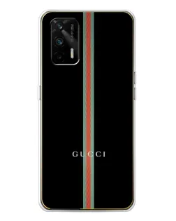 Чехол для Realme GT 5G с картинкой «Gucci — строгая линия»