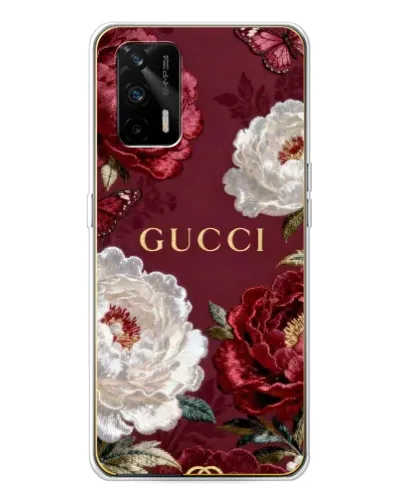 Чехол для Realme GT 5G с картинкой «Gucci — бордовые розы» Чехол для Realme GT 5G с картинкой «Gucci — бордовые розы»