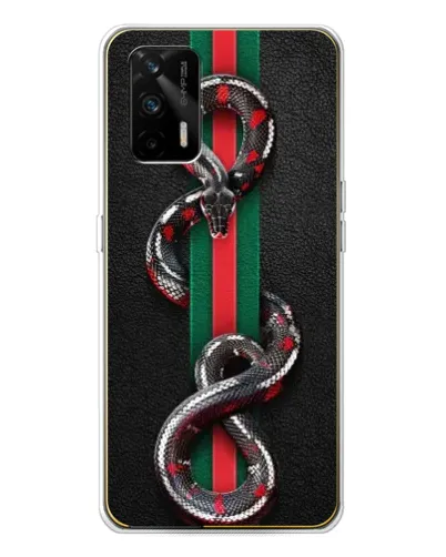 Чехол для Realme GT 5G с картинкой «Gucci — змея на полосе» Чехол для Realme GT 5G с картинкой «Gucci — змея на полосе»