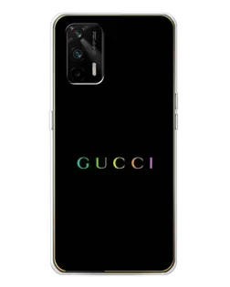 Чехол для Realme GT 5G с картинкой «Gucci — неоновый минимализм»