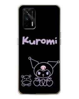 Чехол для Realme GT 5G с картинкой «Kuromi — черный минимализм» Чехол для Realme GT 5G с картинкой «Kuromi — черный минимализм»
