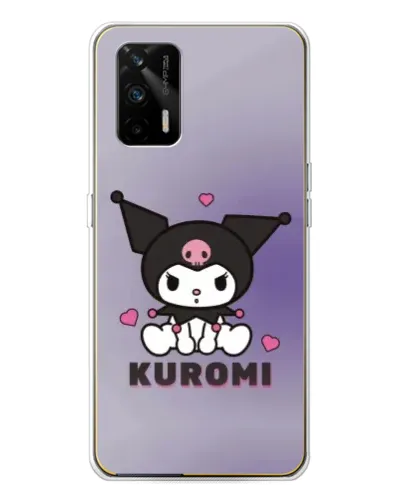 Чехол для Realme GT 5G с картинкой «Kuromi — фиолетовый арт»