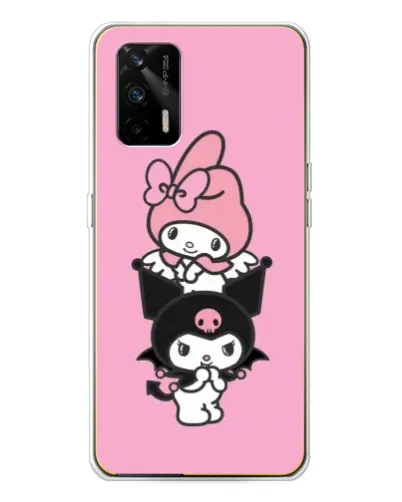 Чехол для Realme GT 5G с картинкой «My Melody и Kuromi»