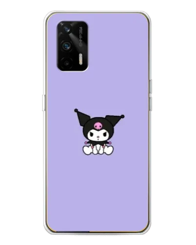 Чехол для Realme GT 5G с картинкой «Kuromi — фиолетовый минимализм»
