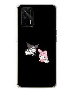 Чехол для Realme GT 5G с картинкой «My Melody и Kuromi» Чехол для Realme GT 5G с картинкой «My Melody и Kuromi»