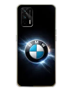 Чехол для Realme GT 5G с картинкой «BMW — неоновое сияние»