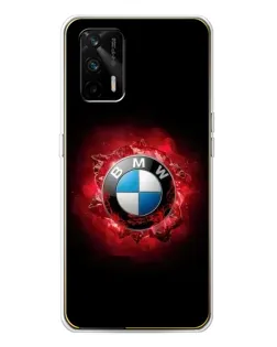 Чехол для Realme GT 5G с картинкой «Логотип BMW — вспышка»