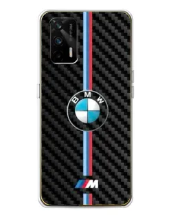 Чехол для Realme GT 5G с картинкой «Эмблема BMW и карбон»
