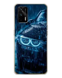 Чехол для Realme GT 5G с картинкой «BMW под дождем»
