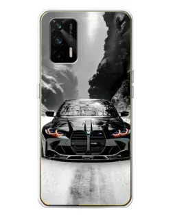 Чехол для Realme GT 5G с картинкой «BMW — акварельный дрифт»