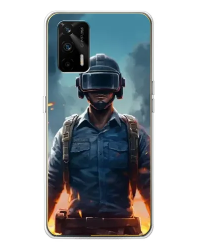 Чехол для Realme GT 5G с картинкой «PUBG — реалистичный герой» Чехол для Realme GT 5G с картинкой «PUBG — реалистичный герой»