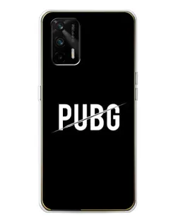 Чехол для Realme GT 5G с картинкой «PUBG — белый логотип»