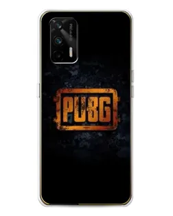 Чехол для Realme GT 5G с картинкой «PUBG — золотой логотип»
