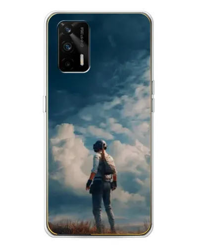Чехол для Realme GT 5G с картинкой «Герой PUBG на скале» Чехол для Realme GT 5G с картинкой «Герой PUBG на скале»