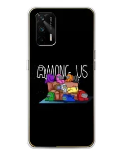 Чехол для Realme GT 5G с картинкой «Логотип Among Us» Чехол для Realme GT 5G с картинкой «Логотип Among Us»