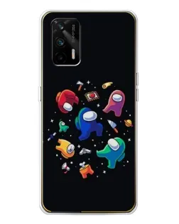 Чехол для Realme GT 5G с картинкой «Among Us космос» Чехол для Realme GT 5G с картинкой «Among Us космос»