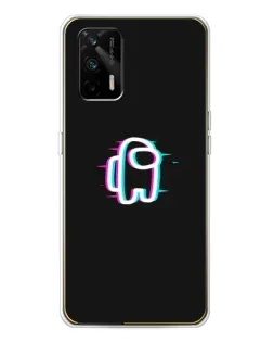 Чехол для Realme GT 5G с картинкой «Among Us неон» Чехол для Realme GT 5G с картинкой «Among Us неон»