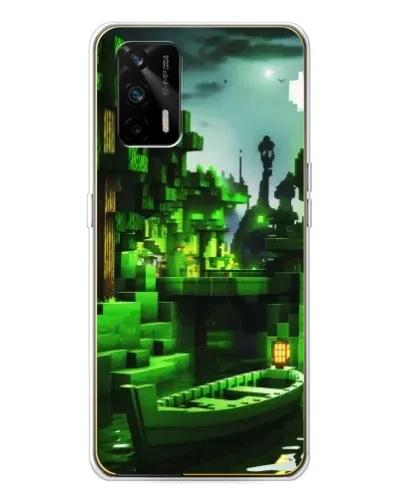 Чехол для Realme GT 5G с картинкой «Minecraft лесной пейзаж» Чехол для Realme GT 5G с картинкой «Minecraft лесной пейзаж»