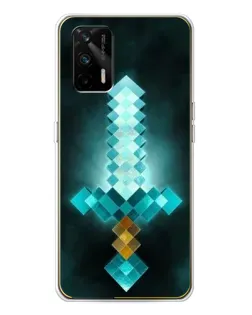 Чохол для Realme GT 5G з картинкою «Алмазний меч неон» Чохол для Realme GT 5G з картинкою «Алмазний меч неон»
