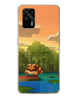 Чохол для Realme GT 5G з картинкою «Майнкрафт захід сонця» Чохол для Realme GT 5G з картинкою «Майнкрафт захід сонця»