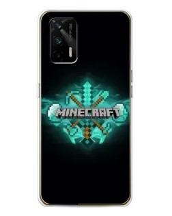 Чохол для Realme GT 5G з картинкою «Minecraft Diamond лого» Чохол для Realme GT 5G з картинкою «Minecraft Diamond лого»