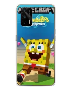 Чохол для Realme GT 5G з картинкою «Губка Боб Minecraft» Чохол для Realme GT 5G з картинкою «Губка Боб Minecraft»