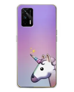 Чехол для Realme GT 5G с картинкой «Единорог градиент»