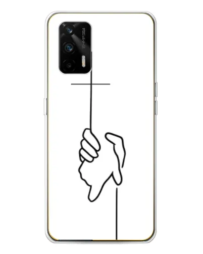 Чехол для Realme GT 5G с картинкой «Рука держит»