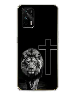 Чехол для Realme GT 5G с картинкой «Лев и Крест»