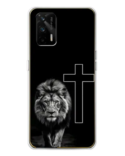 Чехол для Realme GT 5G с картинкой «Лев и Крест»