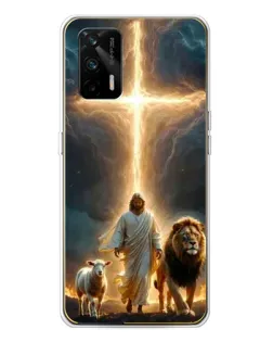 Чехол для Realme GT 5G с картинкой «Лев Иуды и Свет»