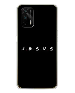 Чехол для Realme GT 5G с картинкой «Точки веры J.E.S.U.S.»