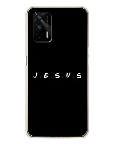 Чехол для Realme GT 5G с картинкой «Точки веры J.E.S.U.S.»