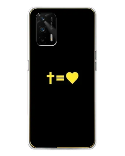 Чехол для Realme GT 5G с картинкой «Сердце и Крест»