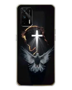 Чехол для Realme GT 5G с картинкой «Голубь и Свет»