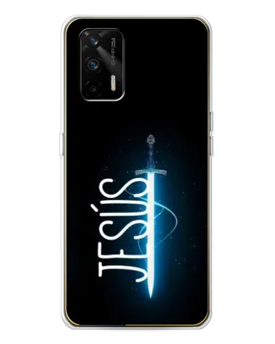 Чехол для Realme GT 5G с картинкой «Меч Духа Jesus»