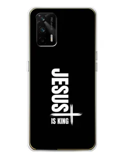 Чехол для Realme GT 5G с картинкой «Вертикаль веры Jesus»