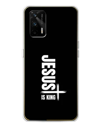 Чехол для Realme GT 5G с картинкой «Вертикаль веры Jesus»