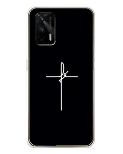Чехол для Realme GT 5G с картинкой «Тонкий крест»