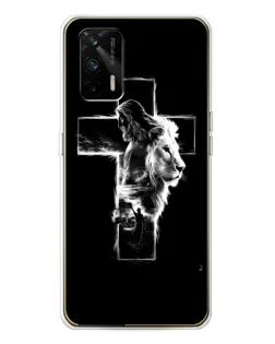 Чехол для Realme GT 5G с картинкой «Сияющий крест Jesus»