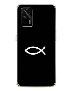 Чехол для Realme GT 5G с картинкой «Символ рыбы Jesus»