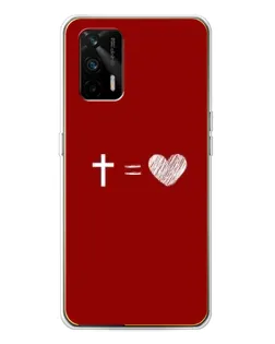 Чехол для Realme GT 5G с картинкой «Уравнение любви»